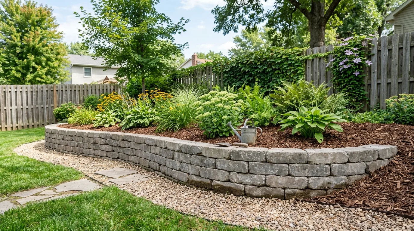 Retaining Wall Along a Path Edge